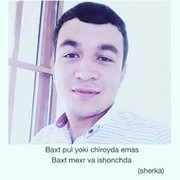 Sherzod Rahimov on My World.