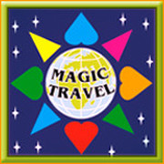 Magic travel. Magic records logo.
